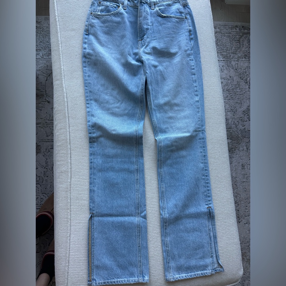 GRLFRND Sky Blue Denim Jeans with Slit